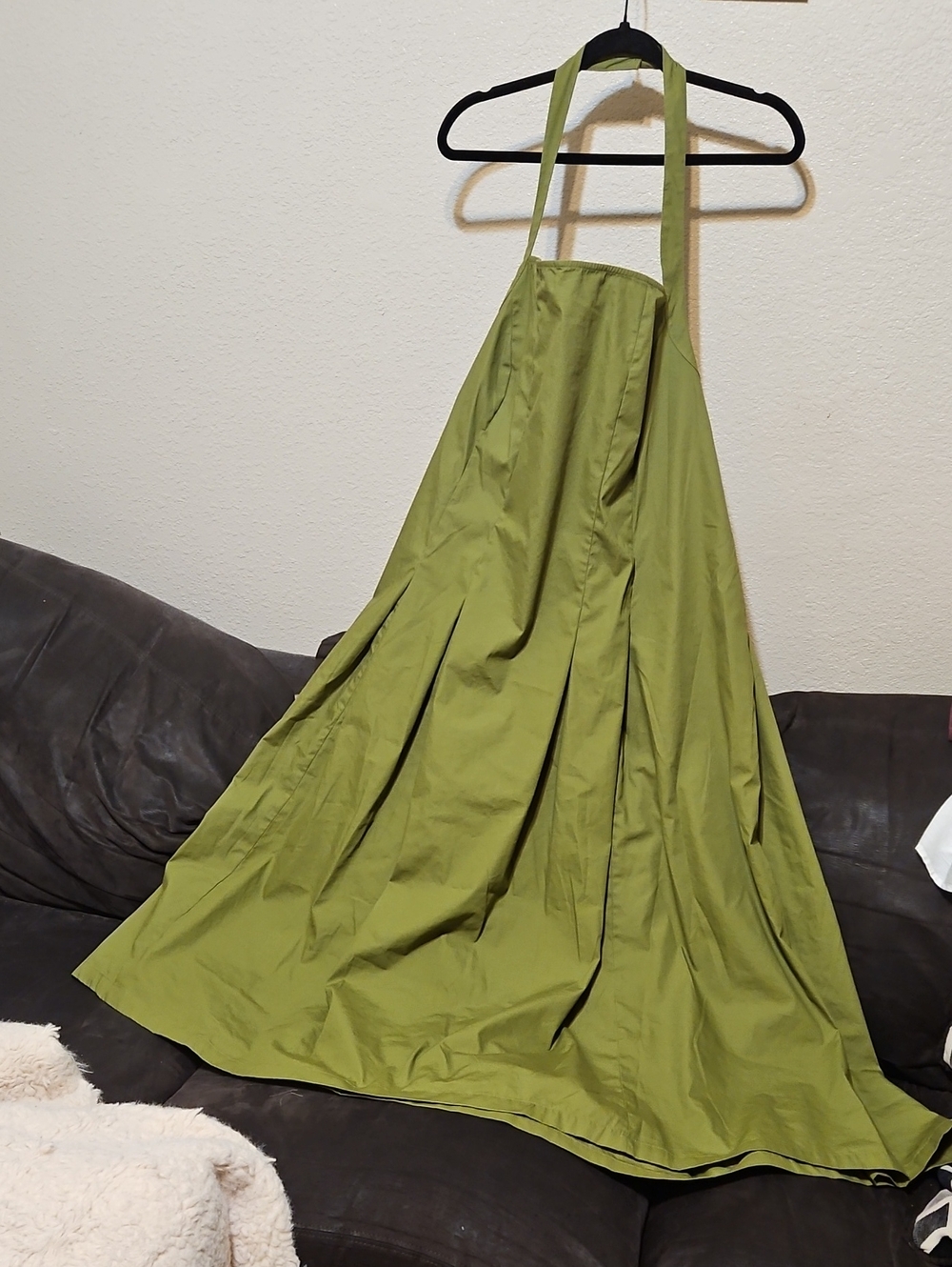 a new day Olive Halter Backless Maxi Dress